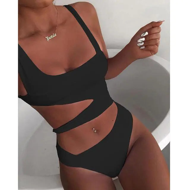 Conjunto de bikini sexy de un hombro