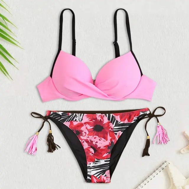 Conjunto de bikini sexy push-up