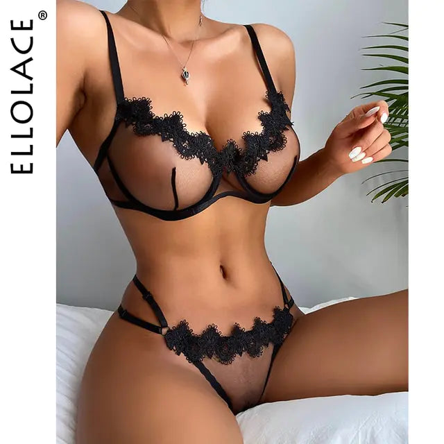 ElloLace: Lencería Sensual de Encaje Transparente