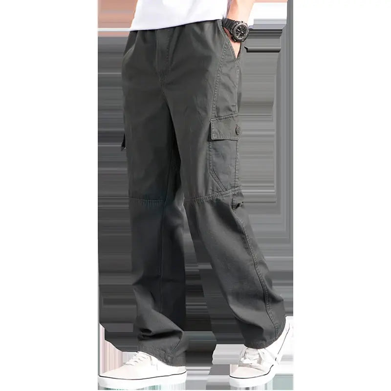 Pantalones largos estilo cargo para hombre