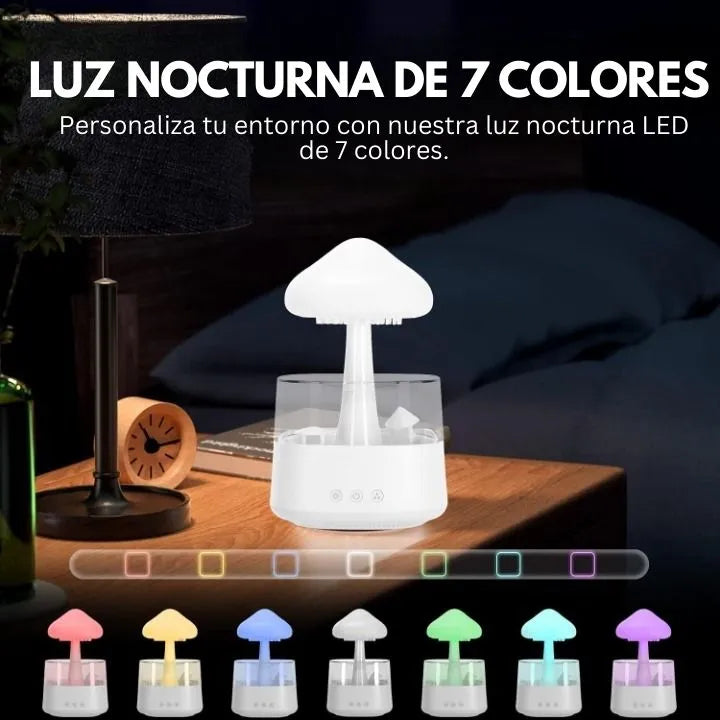 Humidificador y difusor de aromaterapia Rain Cloud (Lámpara de lluvia)