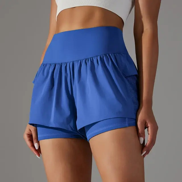 Pantalones cortos deportivos para correr y gimnasio para mujer