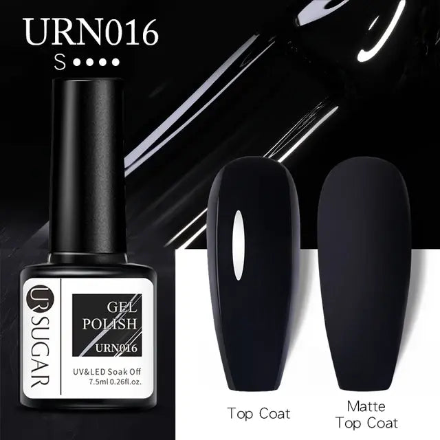 Esmalte de uñas en gel con purpurina