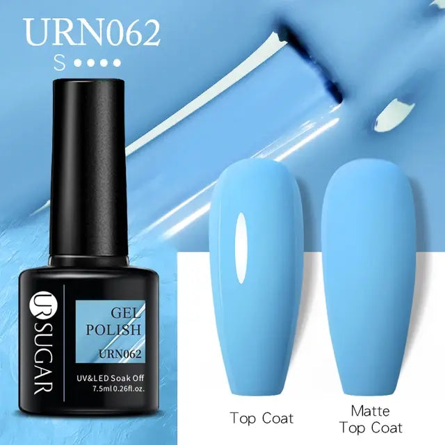 Esmalte de uñas en gel con purpurina