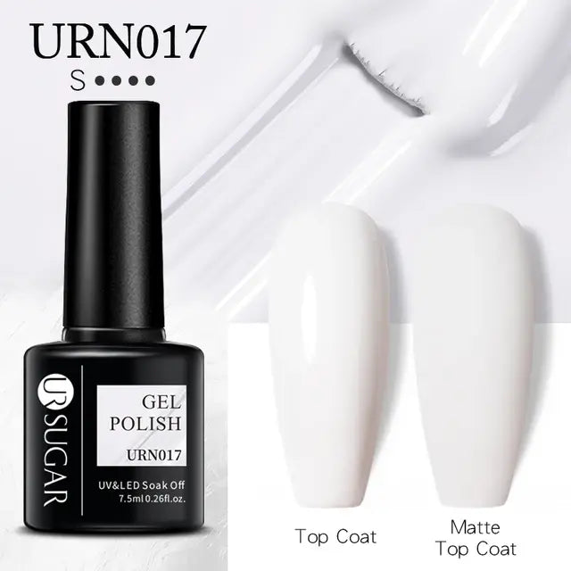 Esmalte de uñas en gel con purpurina