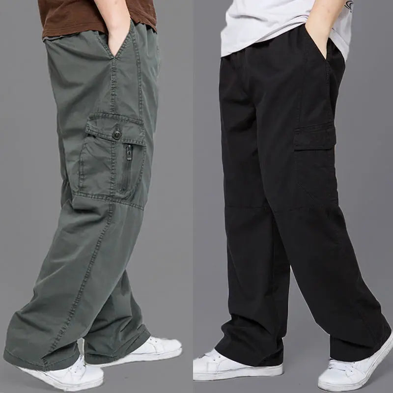 Pantalones largos estilo cargo para hombre