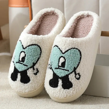 CozyFluff: Pantuflas de Franela Antideslizantes para Invierno