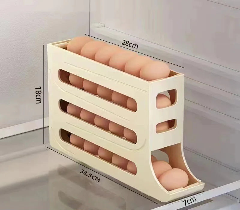 Refrigerator 4-Layer Automatic Egg Roller Tray