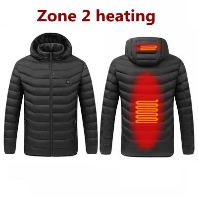 Chaquetas térmicas de invierno para hombre con USB