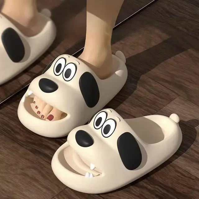 Chanclas divertidas con forma de perro