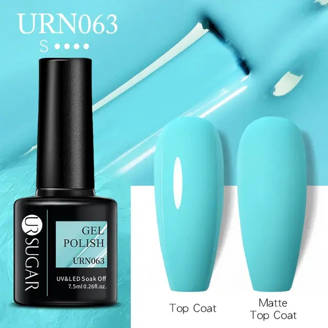 Esmalte de uñas en gel con purpurina