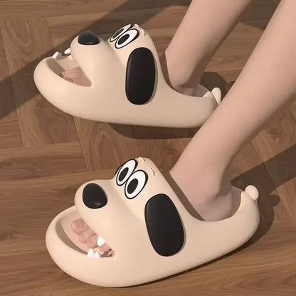 Chanclas divertidas con forma de perro