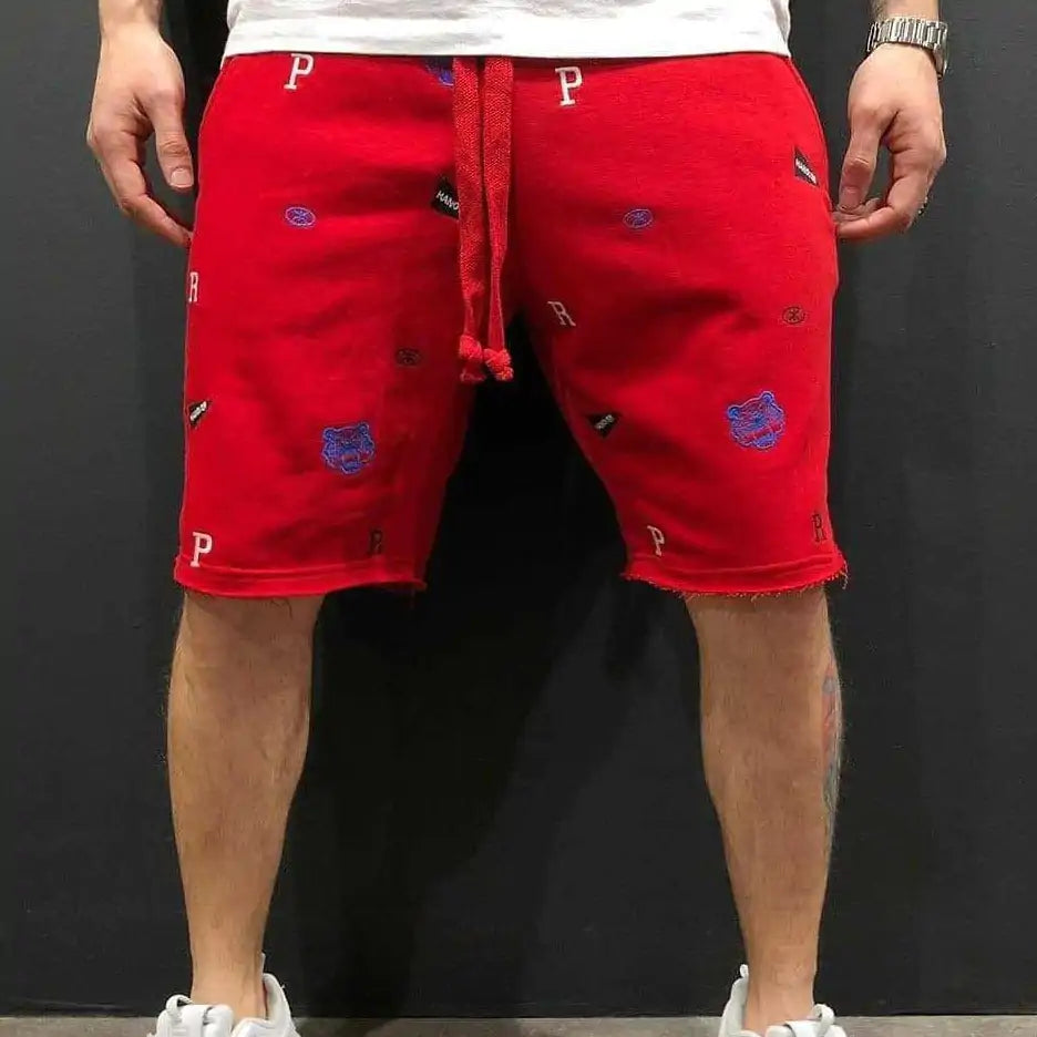 Shorts deportivos de malla para hombre