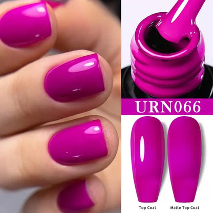 Esmalte de uñas en gel con purpurina