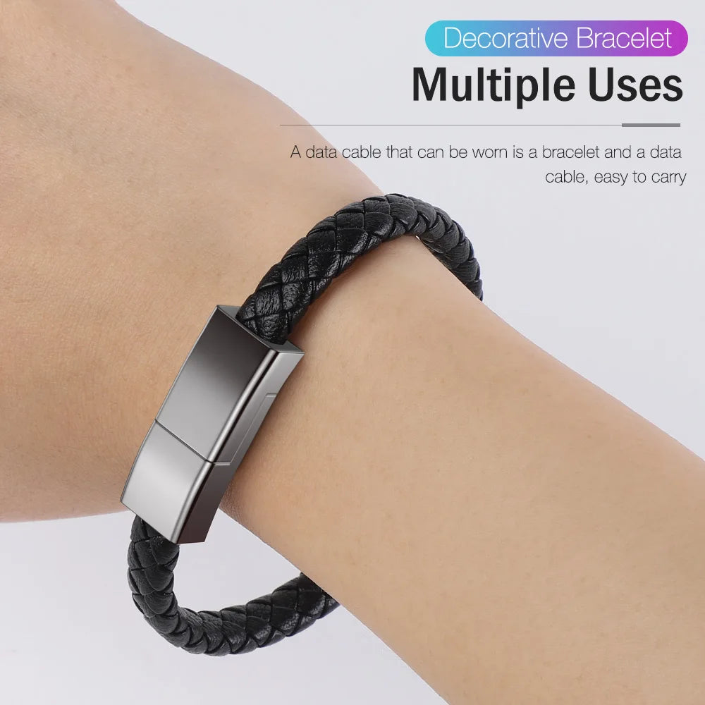 Cable USB en forma de brazalete