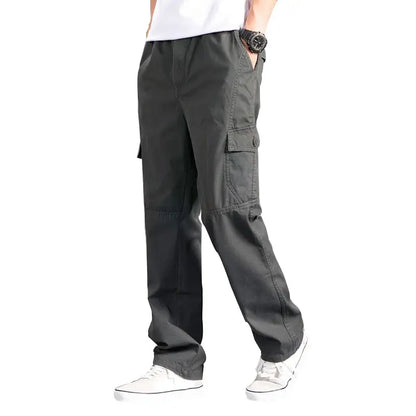 Pantalones largos estilo cargo para hombre